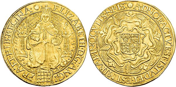 Elizabeth I. 1558-1603. Fine Sovereign n. d. (1584-1586), Tower Mint.