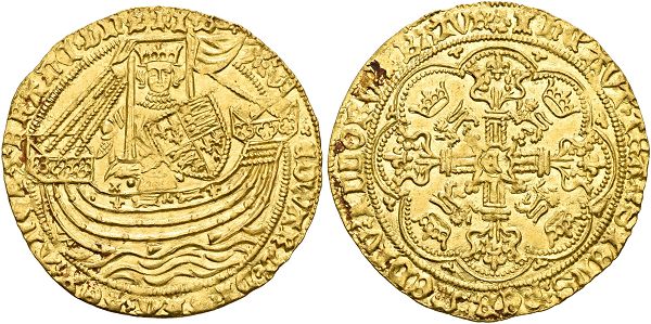 Edward IV. First Reign, 1461-1470. Noble n. d. (1464), Tower Mint. 