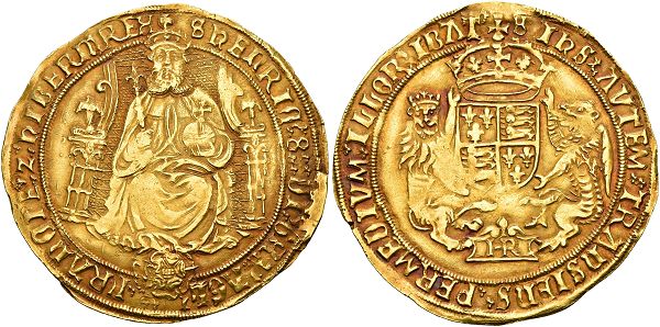 Henry VIII. 1509-1547. Sovereign n. d. (1544-1547), Southwark.