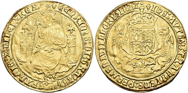 Henry VIII. 1509-1547. Sovereign n. d. (1544-1547), Tower Mint. 