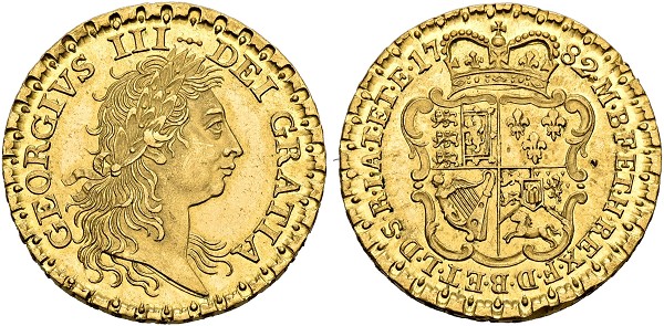George III. 1760-1820. Pattern Guinea 1782, London. 